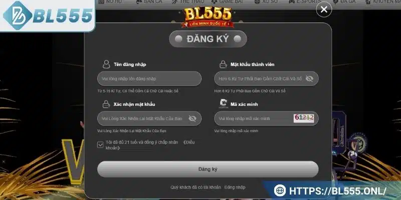 Đăng ký BL555 4 Hướng dẫn đăng ký tại BL555 chi tiết