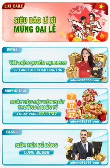 Khuyến mãi BL555 6 Nhà cái BL555 chúc mừng sinh nhật thành viên